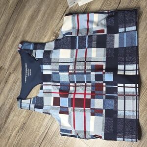 Tommy Hilfiger Womens Racerback Cropped Performance Tank Top